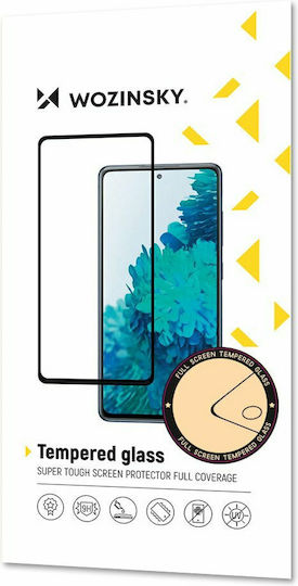 Wozinsky Super Tough Vollkleber Vollflächig gehärtetes Glas Schwarz (Oppo Reno6 4 G)