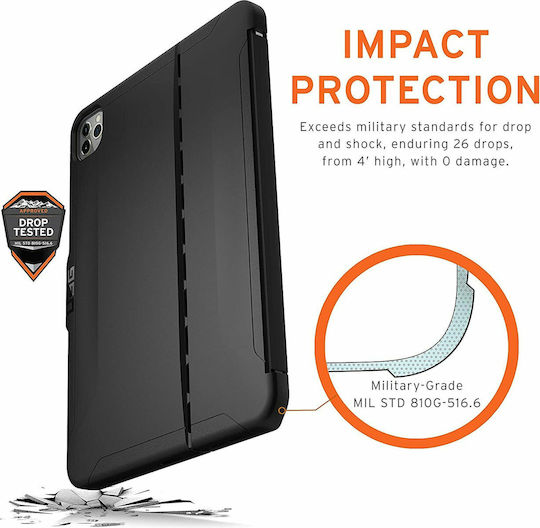 UAG Scout Flip Cover Durable Black (iPad Pro 2020 12.9")