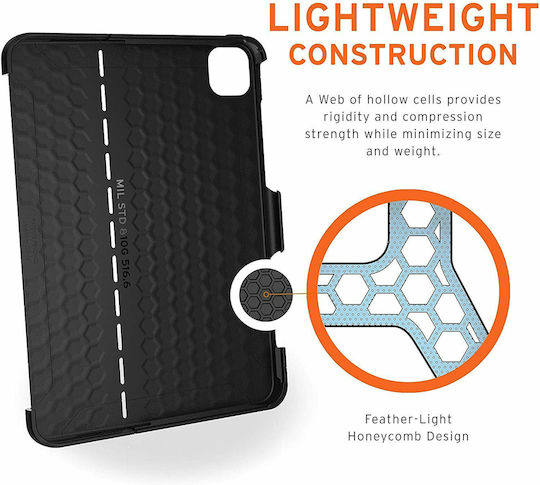 UAG Scout Flip Cover Durable Black (iPad Pro 2020 12.9")