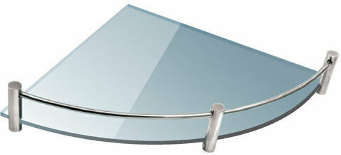 Karag Mensole Stainless Steel Shelf Brackets Silver 2pcs 9005