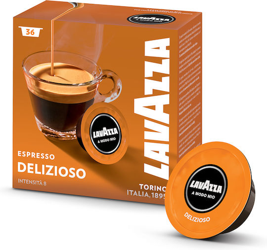 Lavazza Κάψουλες Espresso Delizioso Συμβατές με Μηχανή LavAzza A Modo Mio 36caps