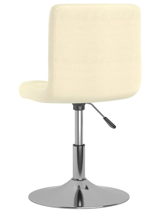 Rotativă Scaun Vizitator Cremă 40x43x71cm 1buc