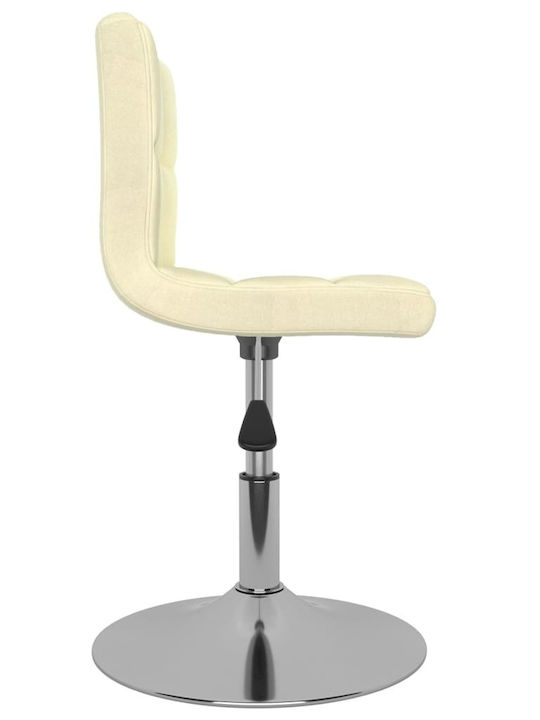 Rotativă Scaun Vizitator Cremă 40x43x71cm 1buc