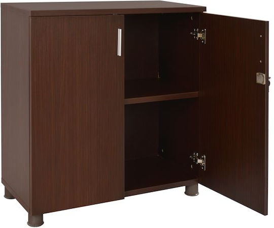 Шкаф За Бюро Vance Дървен С Ключалка Венге 80x40x82см