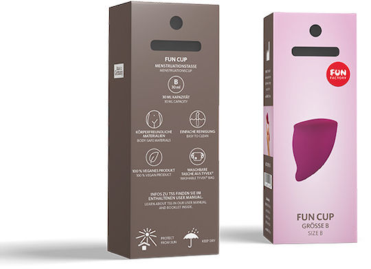 Fun Factory Fun Cup Κύπελλο Περιόδου σε μέγεθος B Μπορντό 30ml