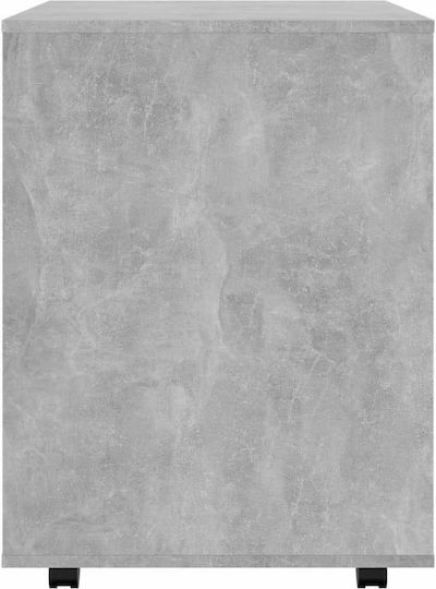 Cabinet De Birou Din Lemn Cu Roți Gri 60x53x72cm
