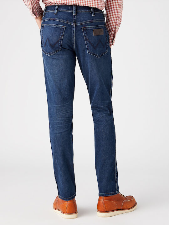 Texas Men's Elastic Jeans Pants with Slim Straight Fit Blue