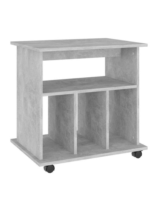 Cabinet de Birou Lemnos Cu roți Beton gri 60x45x60cm