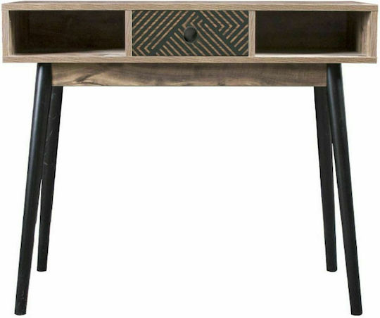 Home Κονσόλα Ξύλινη Μαύρη / Grey / Oak Μ90xΠ35xΥ75εκ. Home Κονσόλα Ξύλινη Μαύρη / Grey / Oak Μ90xΠ35xΥ75εκ.