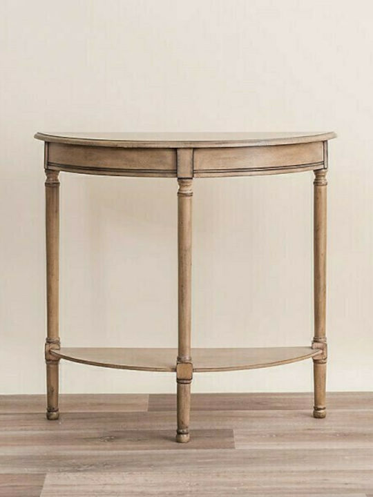 98258SA Wooden Console Table Μπεζ L80xW30xH75cm