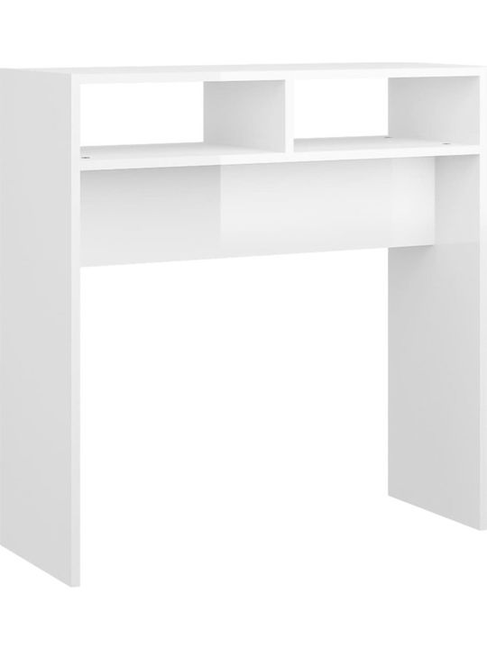 Wooden Console Table White L78xW30xH80cm