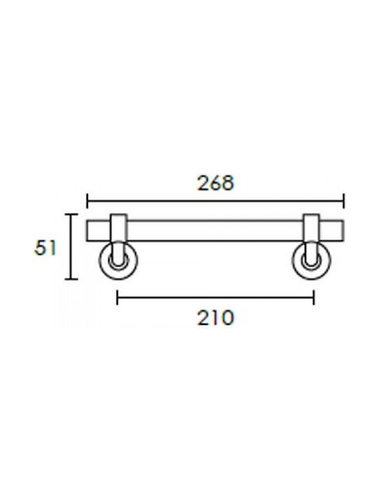 Conset Handle Front Door C544 268mm Term