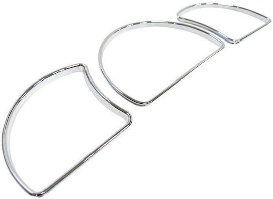 Carner Car Instrument Panel Decoration Dashboard Rings for Opel Astra F 1991-1997 Chrome in Silver Color 0014047