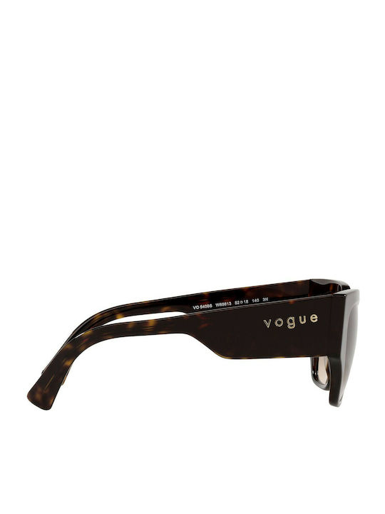 Vogue Women's Sunglasses with Brown Tartaruga Plastic Frame and Brown Lens VO5409S W65613