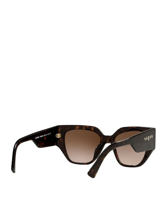 Vogue Women's Sunglasses with Brown Tartaruga Plastic Frame and Brown Lens VO5409S W65613
