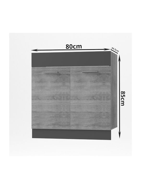 Alina Sink Cabinet Sonoma-Mokka 80x44.5x85cm