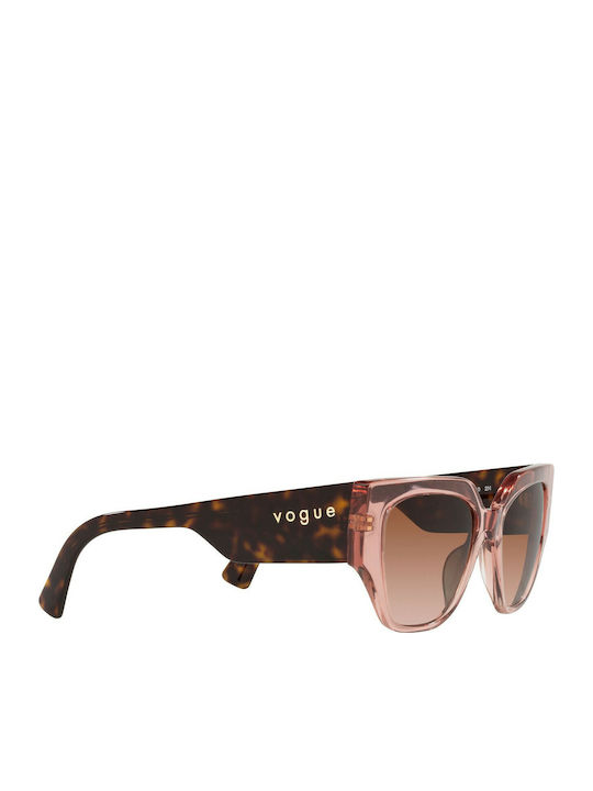 Vogue Feminini Ochelari de soare cu Roz Cadru și Maro Degrade Lentilă VO5409S 282813