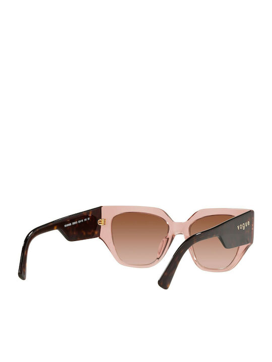 Vogue Feminini Ochelari de soare cu Roz Cadru și Maro Degrade Lentilă VO5409S 282813