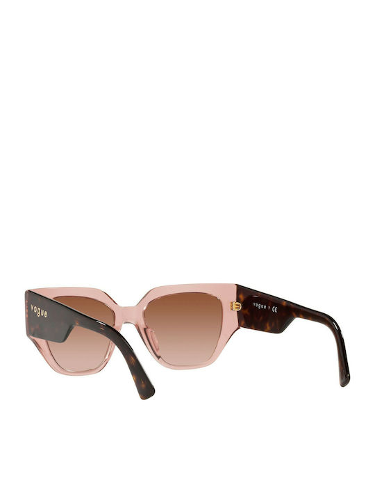 Vogue Feminini Ochelari de soare cu Roz Cadru și Maro Degrade Lentilă VO5409S 282813