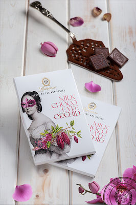 Laurence - Galerie de Chocolat Schokolade Milch Orchidee 80Übersetzung: "gr" 1Stück