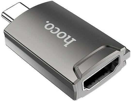Hoco UA19 Converter USB-C male to HDMI female Gray 1pcs