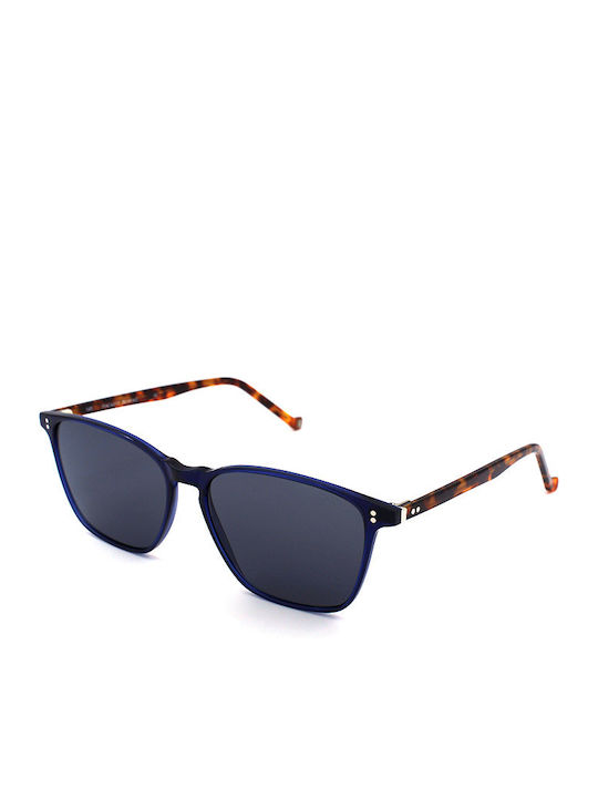 Hackett Men's Sunglasses with Navy Blue Tartaruga Acetate Frame and Blue Lenses HSB886 683