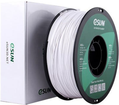 Esun ABS Filament pentru imprimante 3D 1.75mm Alb 1kg