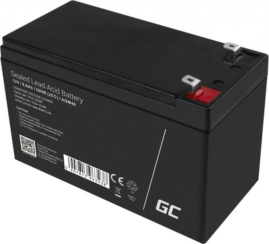 Green Cell Батерия UPS с Капацитет 8Ах и Напрежение 12V AGM46 1бр