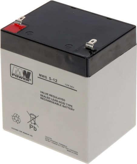 MW Power MW 5-12L Μπαταρία UPS με Χωρητικότητα 5Ah και Τάση 12V 1τμχ