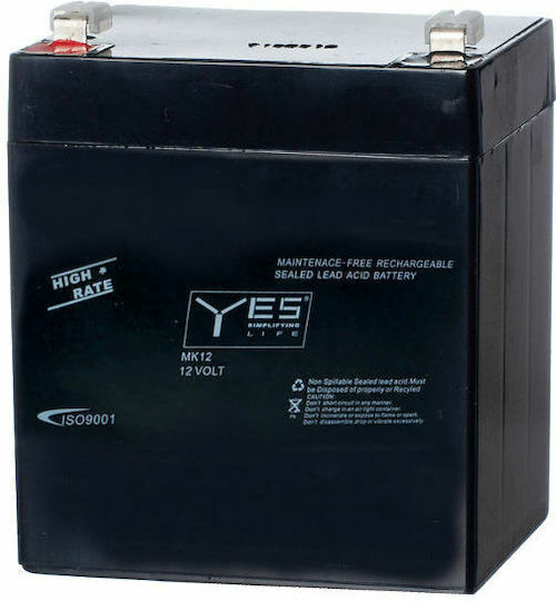 Ultracell Mustang 12-5 Μπαταρία UPS με Χωρητικότητα 5Ah και Τάση 12V