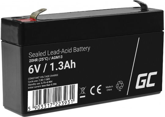 Green Cell Батерия UPS с Капацитет 1.3Ах и Напрежение 6V AGM13 1бр