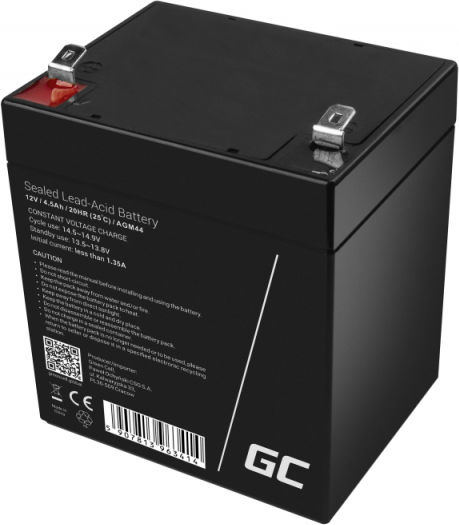 Green Cell Μπαταρία UPS με Χωρητικότητα 4.5Ah και Τάση 12V AGM44
