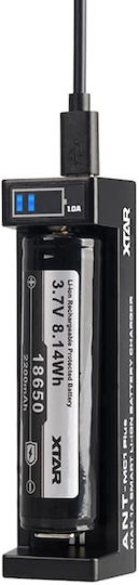 XTAR MC1 Plus USB Charger Batteries Li-ion Size 18650/16340/26650/14500