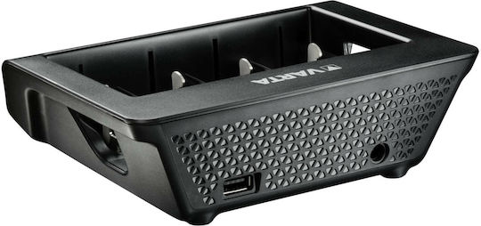 Varta LCD Universal Charger+ 4 Batteries Ni-MH Size AA/AAA/9V/D