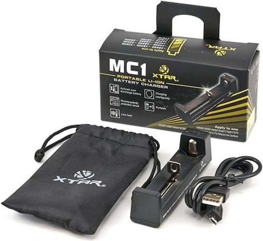 XTAR MC1 USB Φορτιστής Μπαταριών Li-ion Μεγέθους 18650