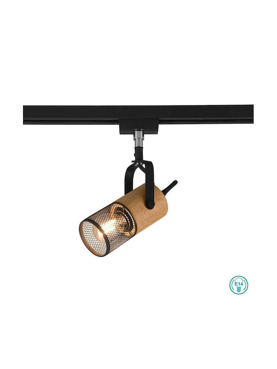 Trio Lighting Duoline Single Spot with Socket E14 in Brown Color