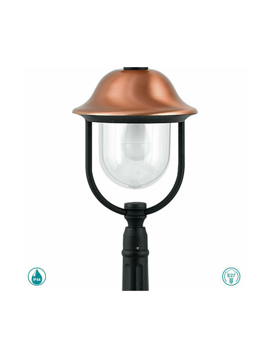 Fan Europe Venezia Φωτιστικό Κολωνάκι Εξωτερικού Χώρου 60W IP44 για Ντουί E27 Χάλκινο
