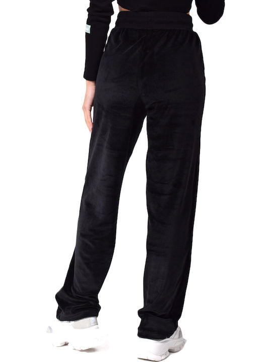 India Hohe Taille Jogginghose Schwarz