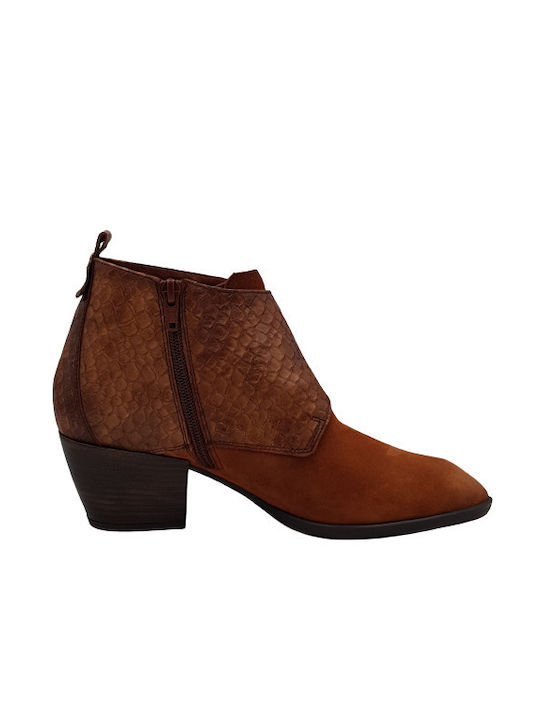 Hispanitas Leder Damen Knöchelstiefel Salt Cognac