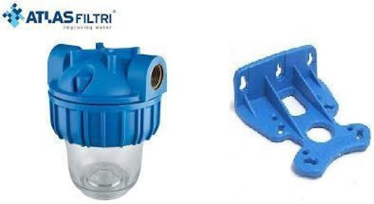 Atlas Filtri Medium Duplex Plus 3P BFO SX TS Συσκευή Φίλτρου Νερού Διπλή Κεντρικής Παροχής Διατομής 1''