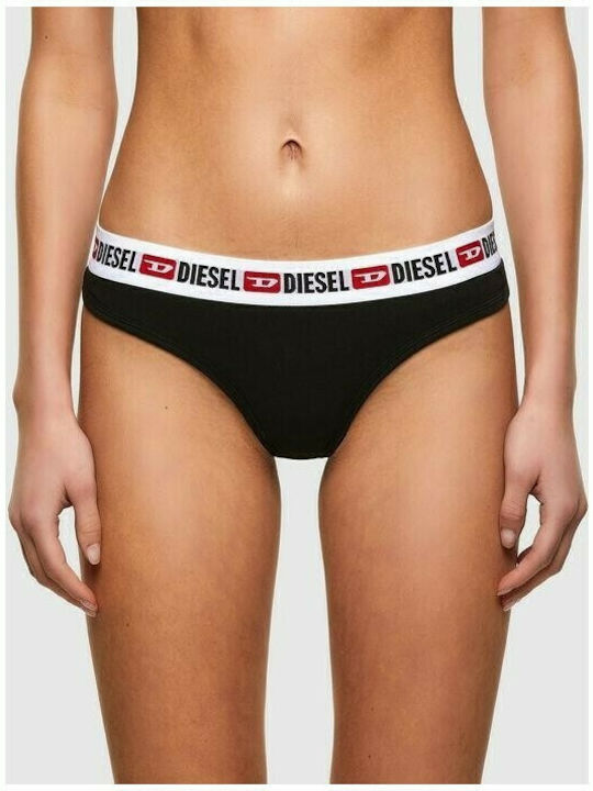 Diesel UFST Stars Cotton Women's String 3Pack Black