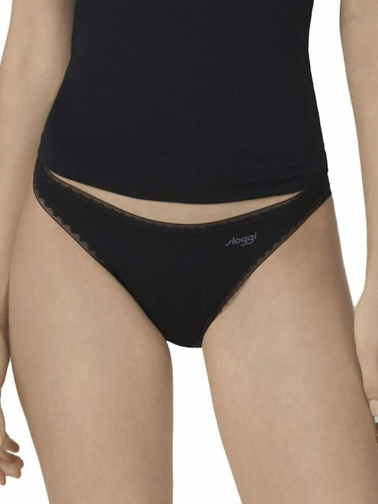 Go H Mini Βαμβακερά Women's Slip 2Pack Black
