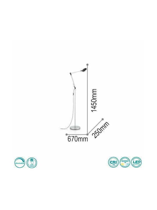 Ideal Lux Futura PT1 LED Φωτιστικό Δαπέδου Υ145εκ. Λευκό