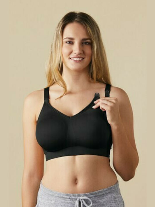 Bravado Body Silk Seamless BRV-1401-BL Μπουστάκι Εγκυμοσύνης & Θηλασμού με Clips Μαύρο