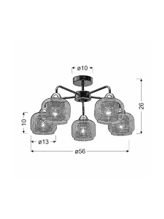 Candellux Ray Ceiling Light 56pcs Candellux Ray Ceiling Light 56pcs