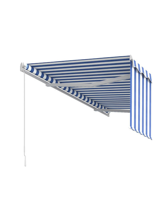 vidaXL Zelt Terrasse Blue / White 3x2.5m