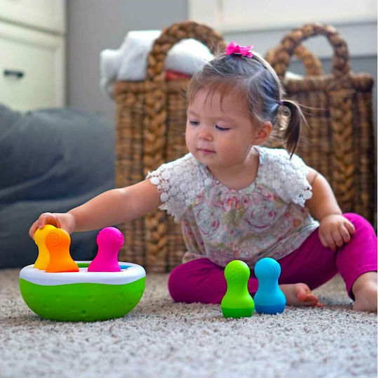 Fat Brain Toys Jucărie de Stivuire SpinnyPins pentru 18++ Luni