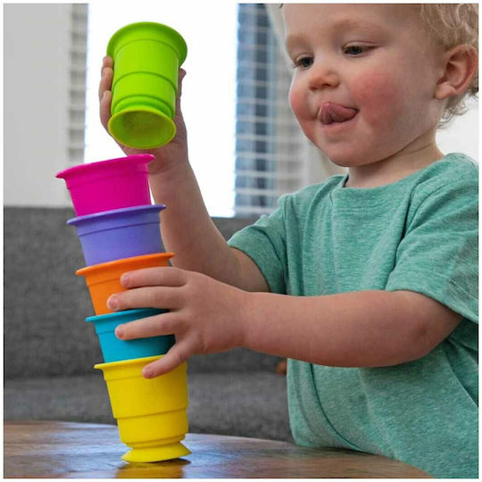 Fat Brain Toys Παιχνίδι Στοίβαξης Suction Kupz για 12+ Μηνών