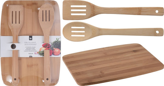 Excellent Houseware Set Bamboo Chopping Board 32.5x23cm