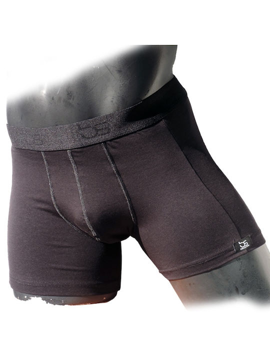 bs Boxershorts Herren Schwarz Tencel / Baumwolle